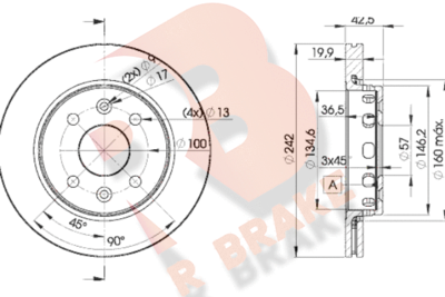 R BRAKE 78RBD23253