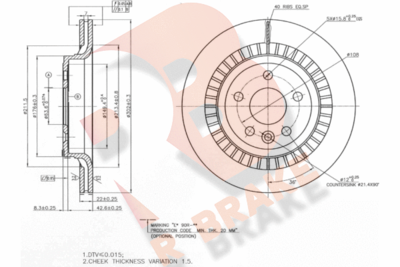 R BRAKE 78RBD27305