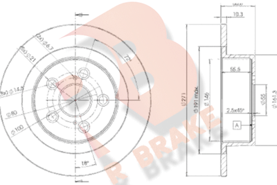 R BRAKE 78RBD24243