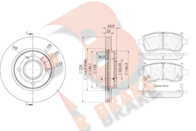 R BRAKE 3R18815636 R BRAKE 3R18815636
