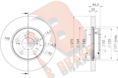 R BRAKE 78RBS22890