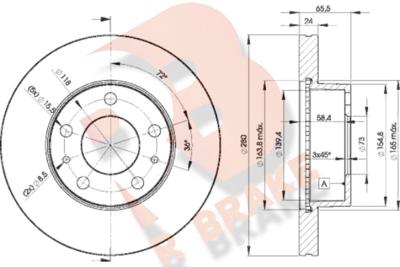 R BRAKE 78RBD24681