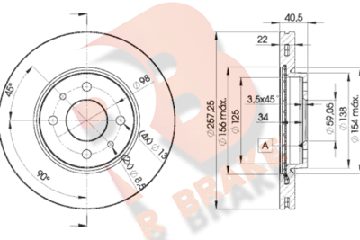 R BRAKE 78RBD21650