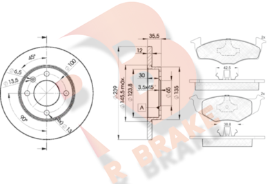 R BRAKE 3R11193300 R BRAKE 3R11193300