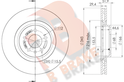 R BRAKE 78RBD26078