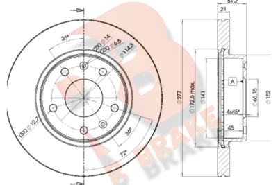 R BRAKE 78RBD21010