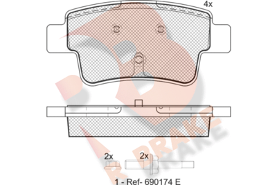 R BRAKE RB1740-701