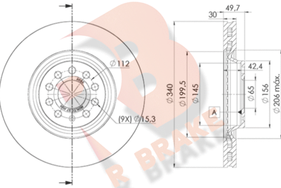 R BRAKE 78RBD26085