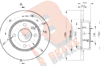 R BRAKE 78RBD24322