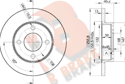 R BRAKE 78RBD23632