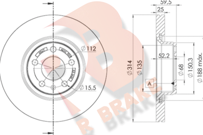 R BRAKE 78RBD24067