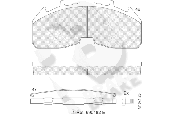 R BRAKE RB2457-066