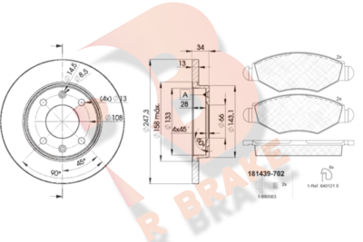 R BRAKE 3R14394298 R BRAKE 3R14394298