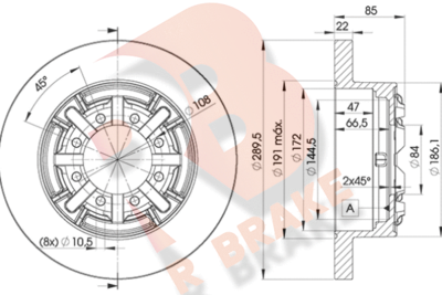 R BRAKE 78RBD18773