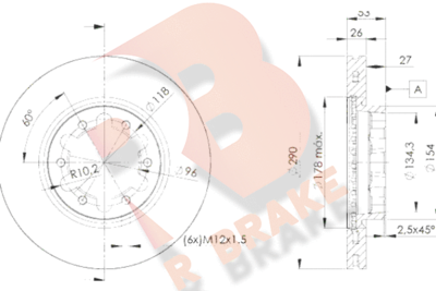 R BRAKE 78RBD26031