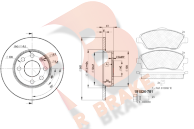 R BRAKE 3R15269020 R BRAKE 3R15269020