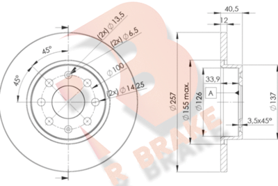 R BRAKE 78RBD20918