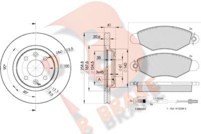 R BRAKE 3R12173550