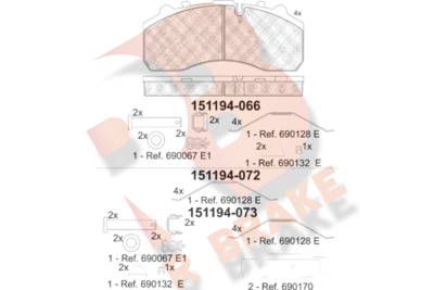 R BRAKE RB1194-072