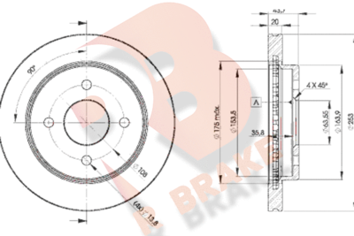 R BRAKE 78RBD26786