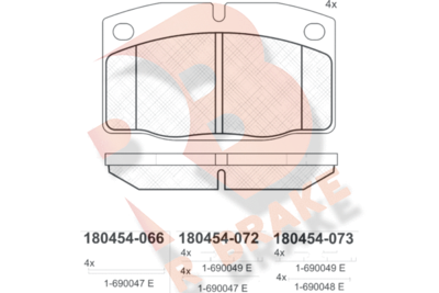 R BRAKE RB0454