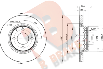 R BRAKE 78RBD28011