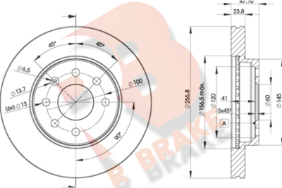 R BRAKE 78RBD22559