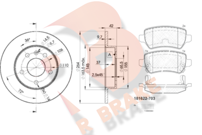 R BRAKE 3R16229110 R BRAKE 3R16229110
