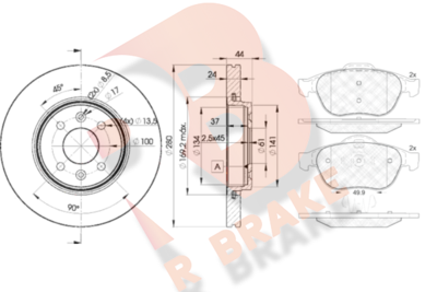 R BRAKE 3R18617829 R BRAKE 3R18617829