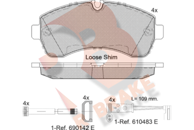 R BRAKE RB1785-203