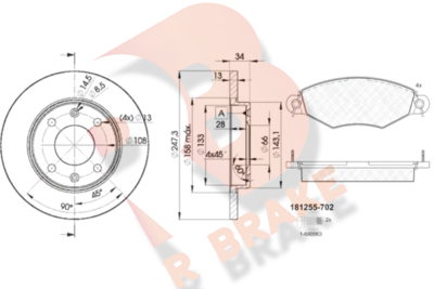 R BRAKE 3R12554298 R BRAKE 3R12554298