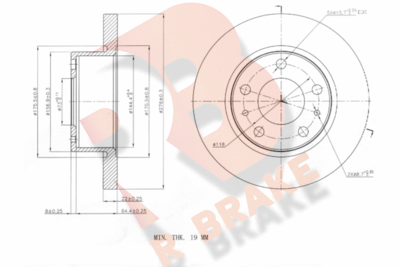 R BRAKE 78RBD20016