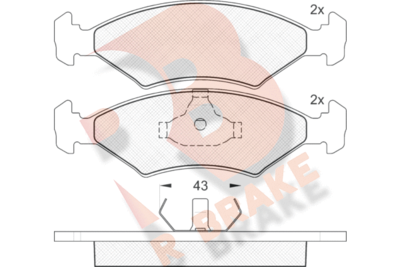 R BRAKE RB0329