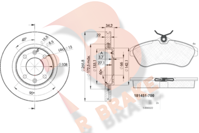 R BRAKE 3R14514750 R BRAKE 3R14514750