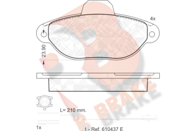 R BRAKE RB1844