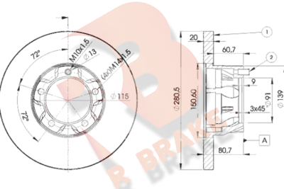 R BRAKE 78RBD13017