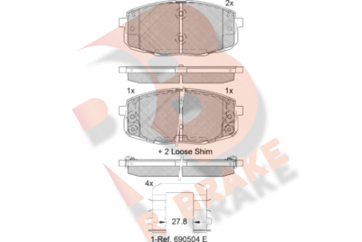 R BRAKE RB1540-208