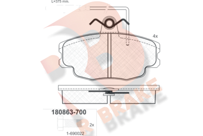 R BRAKE RB0863-700