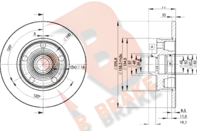 R BRAKE 78RBD13576