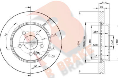 R BRAKE 78RBD24210