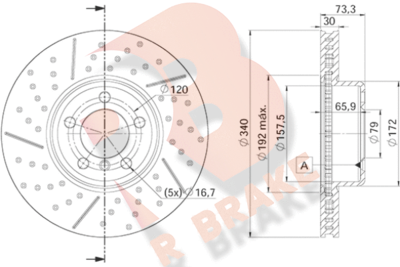 R BRAKE 78RBD23419