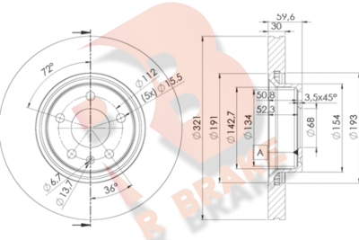 R BRAKE 78RBD24085