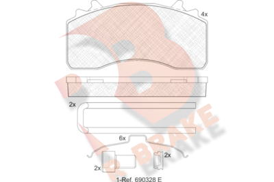 R BRAKE RB2154-066