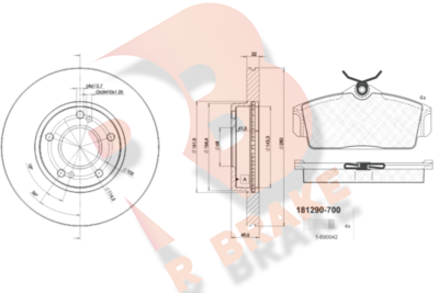 R BRAKE 3R12901057 R BRAKE 3R12901057