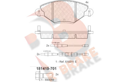 R BRAKE RB1419-701