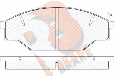 R BRAKE RB0614