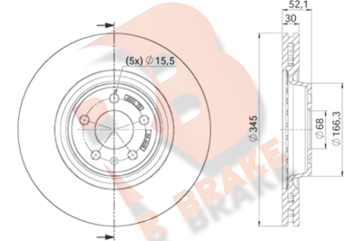 R BRAKE 78RBD24150