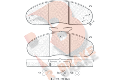 R BRAKE RB0834