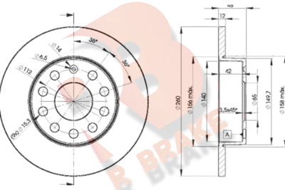 R BRAKE 78RBD25310