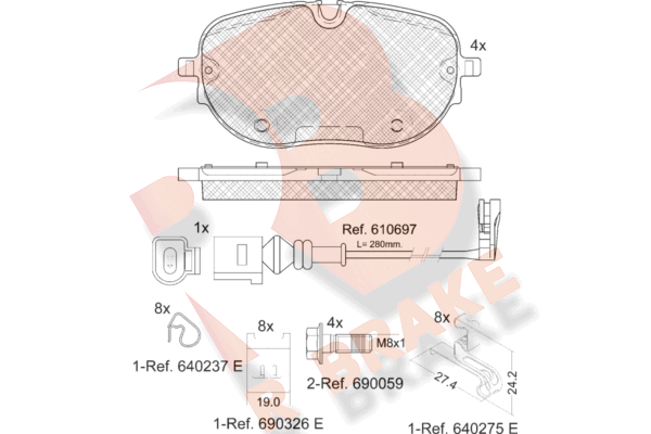 R BRAKE RB2390-208